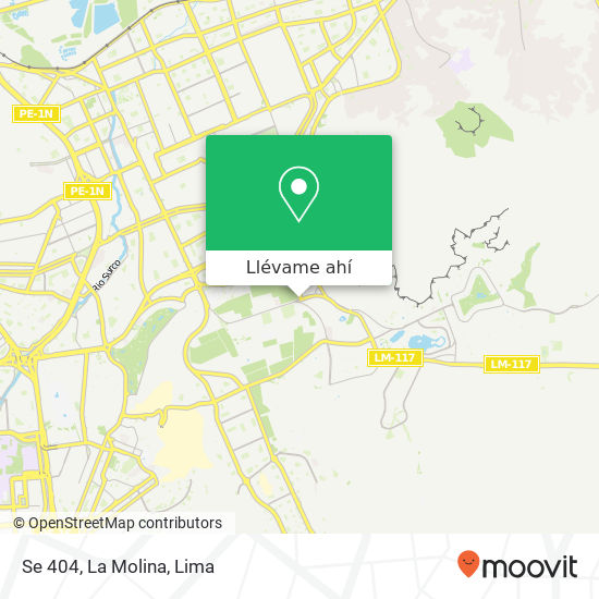 Mapa de Se 404, La Molina