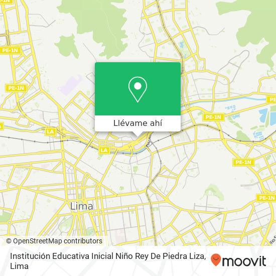 Mapa de Institución Educativa Inicial Niño Rey De Piedra Liza