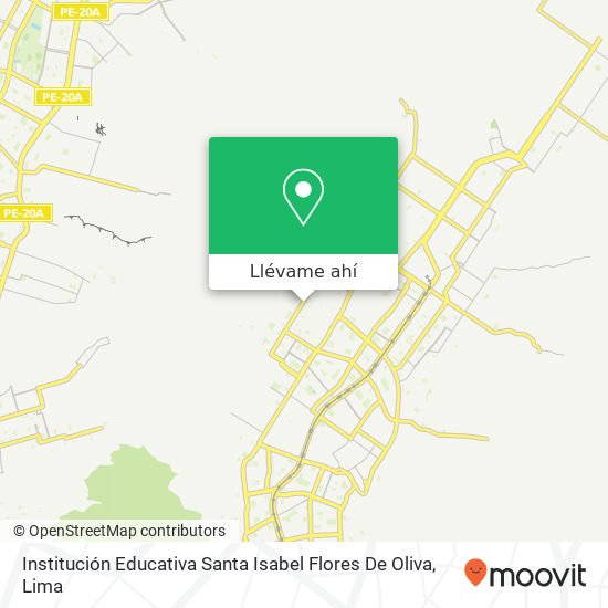 Mapa de Institución Educativa Santa Isabel Flores De Oliva