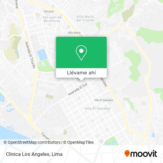 Mapa de Clinica Los Angeles