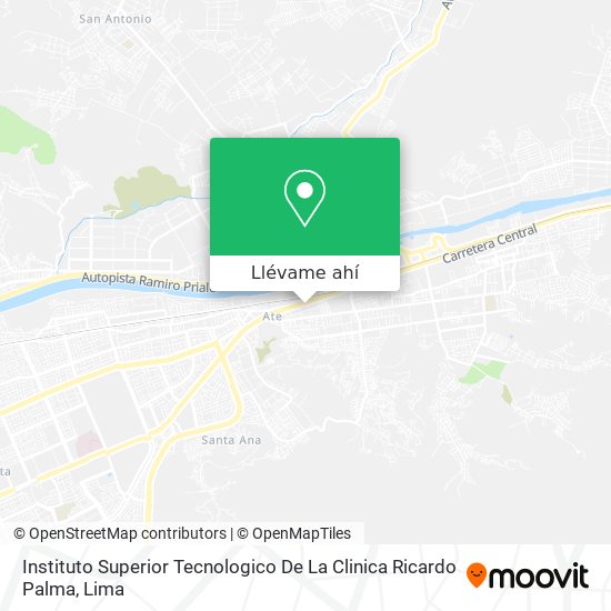 Mapa de Instituto Superior Tecnologico De La Clinica Ricardo Palma