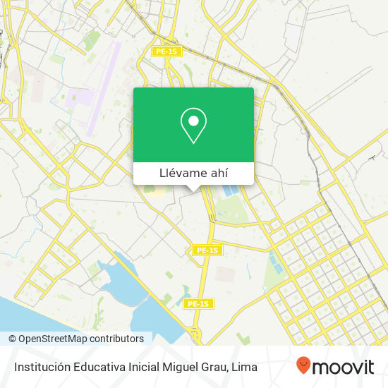 Mapa de Institución Educativa Inicial Miguel Grau