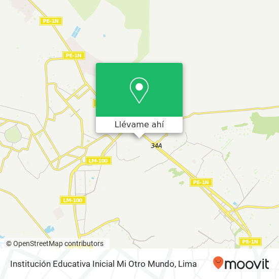 Mapa de Institución Educativa Inicial Mi Otro Mundo