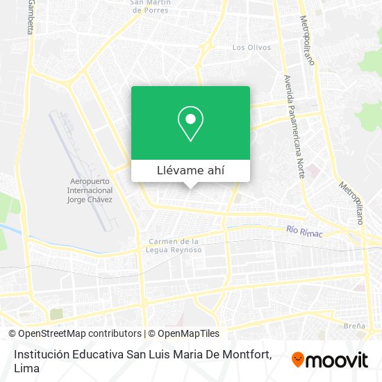 Mapa de Institución Educativa San Luis Maria De Montfort