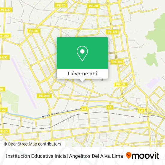 Mapa de Institución Educativa Inicial Angelitos Del Alva
