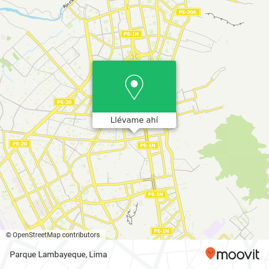 Mapa de Parque Lambayeque