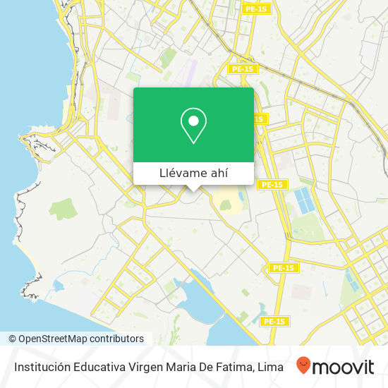 Mapa de Institución Educativa Virgen Maria De Fatima