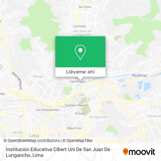 Mapa de Institución Educativa Cibert Uni De San Juan De Lurigancho