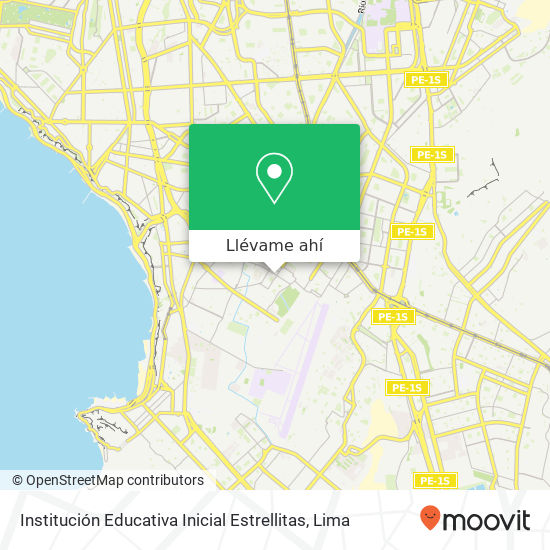 Mapa de Institución Educativa Inicial Estrellitas
