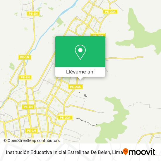 Mapa de Institución Educativa Inicial Estrellitas De Belen