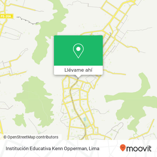 Mapa de Institución Educativa Kenn Opperman
