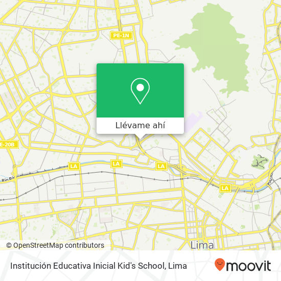 Mapa de Institución Educativa Inicial Kid's School