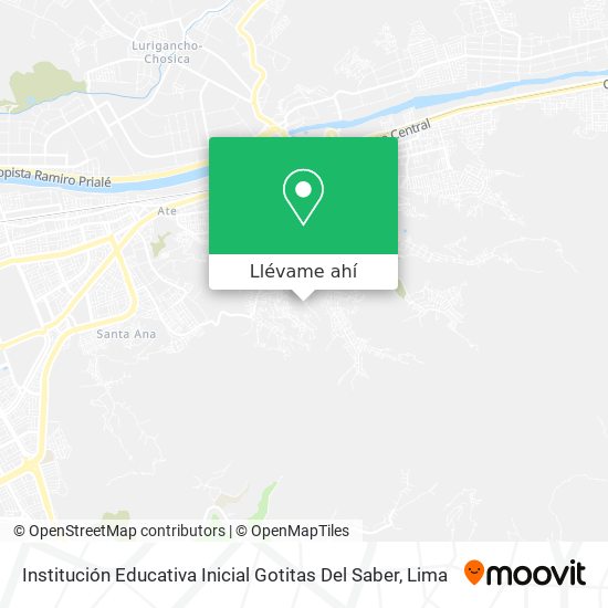 Mapa de Institución Educativa Inicial Gotitas Del Saber