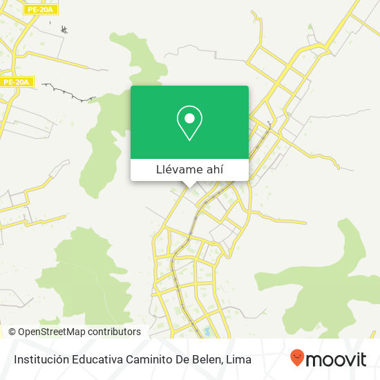 Mapa de Institución Educativa Caminito De Belen