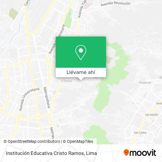 Mapa de Institución Educativa Cristo Ramos
