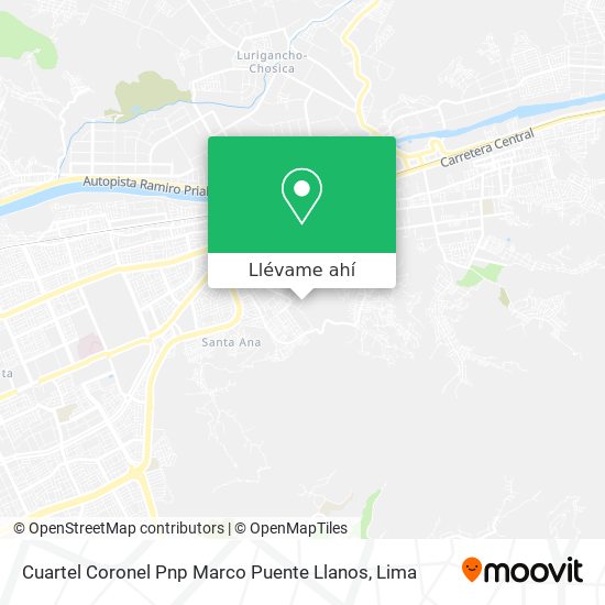 Mapa de Cuartel Coronel Pnp Marco Puente Llanos