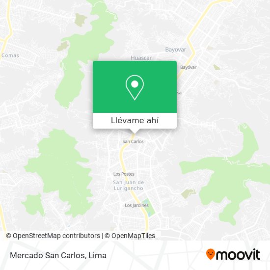 Mapa de Mercado San Carlos