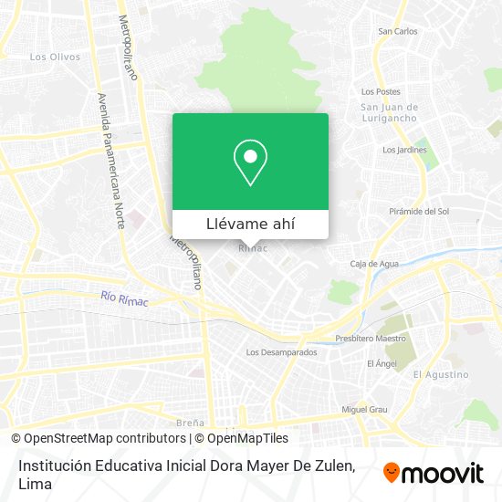 Mapa de Institución Educativa Inicial Dora Mayer De Zulen