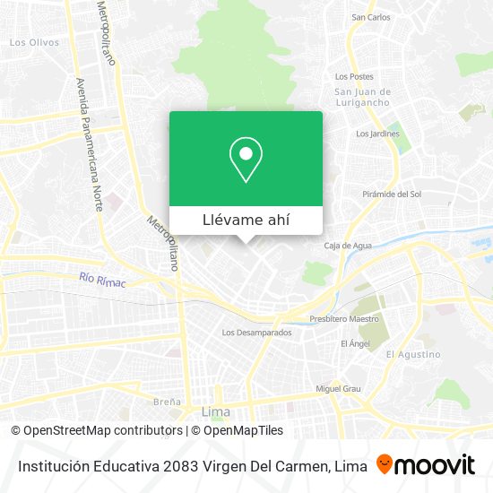 Mapa de Institución Educativa 2083 Virgen Del Carmen