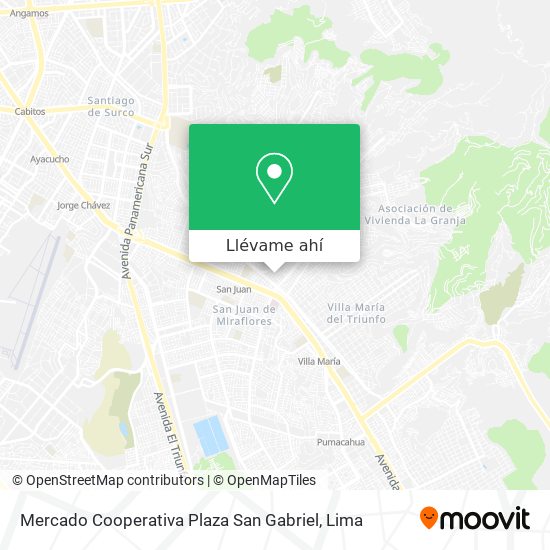 Mapa de Mercado Cooperativa Plaza San Gabriel
