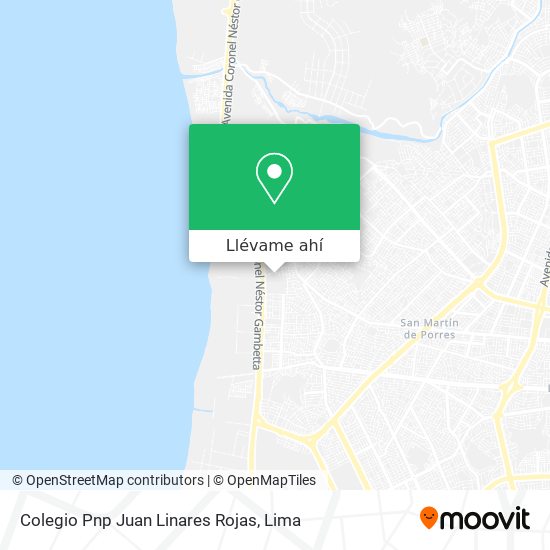 Mapa de Colegio Pnp Juan Linares Rojas
