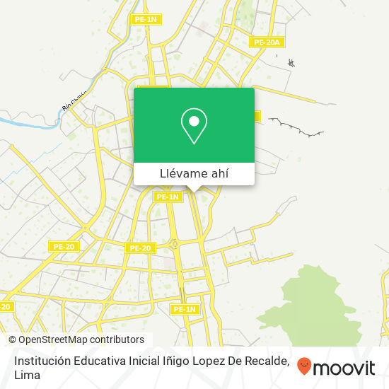 Mapa de Institución Educativa Inicial Iñigo Lopez De Recalde