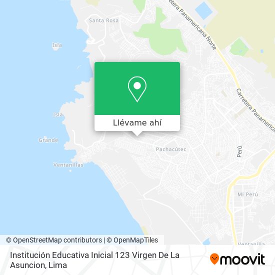 Mapa de Institución Educativa Inicial 123 Virgen De La Asuncion