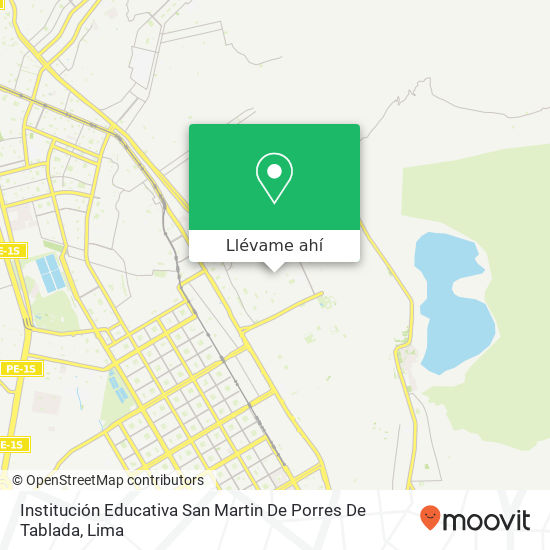 Mapa de Institución Educativa San Martin De Porres De Tablada