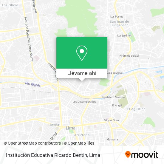 Mapa de Institución Educativa Ricardo Bentin