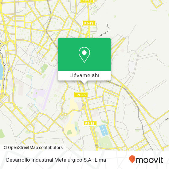 Mapa de Desarrollo Industrial Metalurgico S.A.