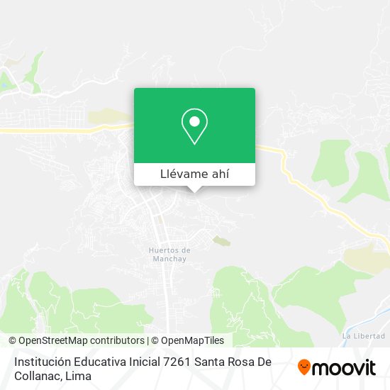 Mapa de Institución Educativa Inicial 7261 Santa Rosa De Collanac