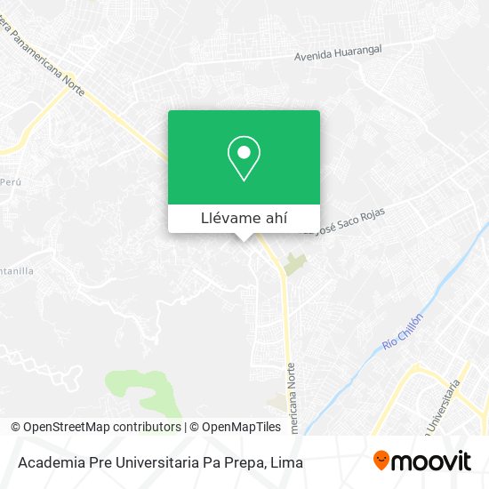 Mapa de Academia Pre Universitaria Pa Prepa