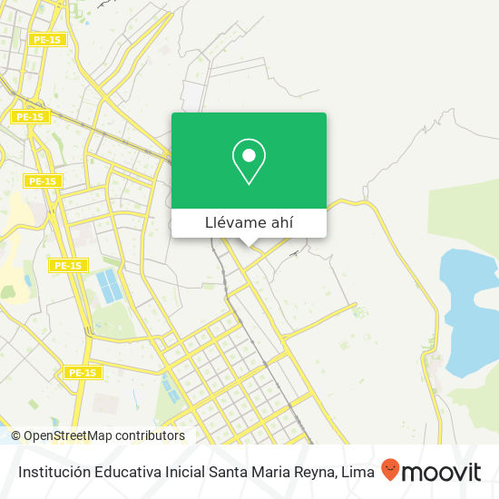 Mapa de Institución Educativa Inicial Santa Maria Reyna