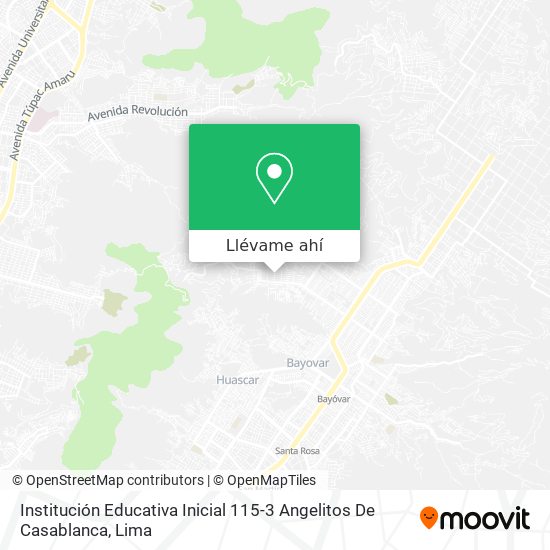 Mapa de Institución Educativa Inicial 115-3 Angelitos De Casablanca