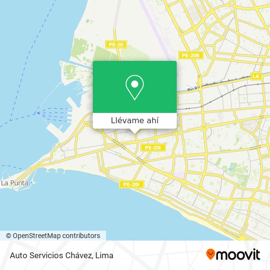 Mapa de Auto Servicios Chávez