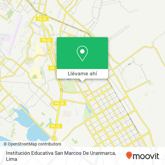 Mapa de Institución Educativa San Marcos De Uranmarca