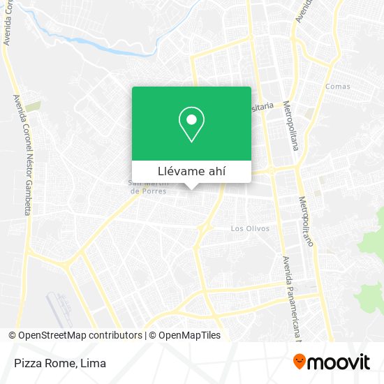 Mapa de Pizza Rome