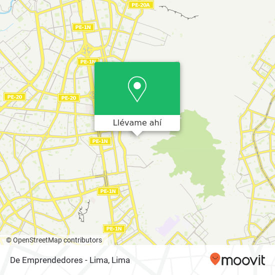Mapa de De Emprendedores - Lima