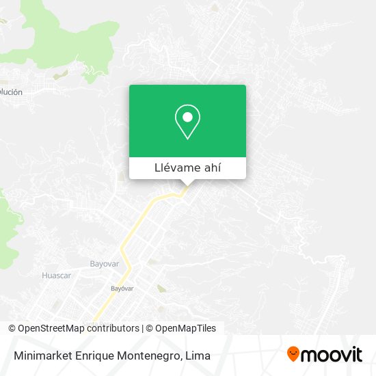 Mapa de Minimarket Enrique Montenegro