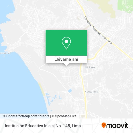 Mapa de Institución Educativa Inicial No. 145