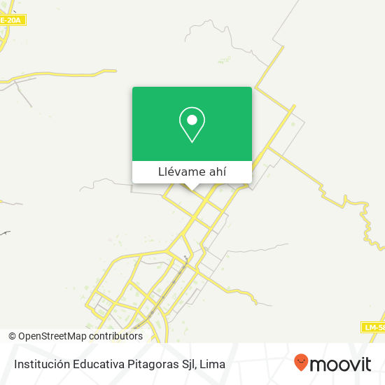 Mapa de Institución Educativa Pitagoras Sjl