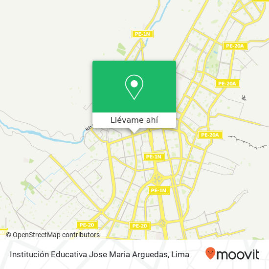 Mapa de Institución Educativa Jose Maria Arguedas