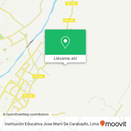 Mapa de Institución Educativa Jose Marti De Carabayllo
