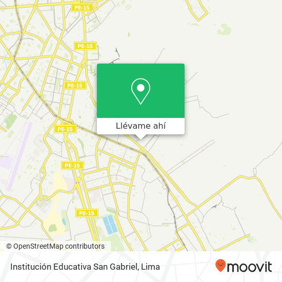 Mapa de Institución Educativa San Gabriel