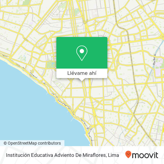 Mapa de Institución Educativa Adviento De Miraflores