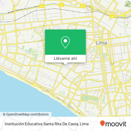 Mapa de Institución Educativa Santa Rita De Casia