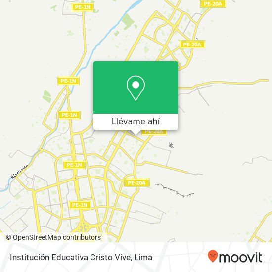 Mapa de Institución Educativa Cristo Vive