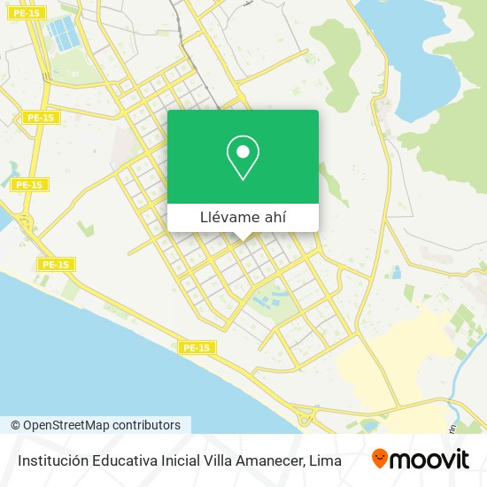 Mapa de Institución Educativa Inicial Villa Amanecer