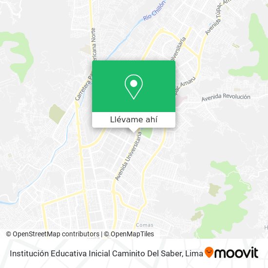 Mapa de Institución Educativa Inicial Caminito Del Saber