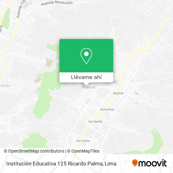 Mapa de Institución Educativa 125 Ricardo Palma